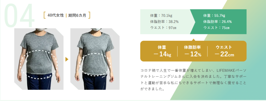 30代女性|通い始めて3ヶ月
